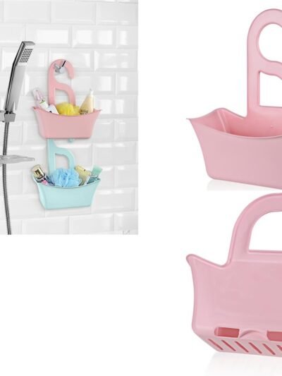 Banyo Sepeti Delikli Sepet Çok Amaçlı Sabun Şampuan Tutucu Raf