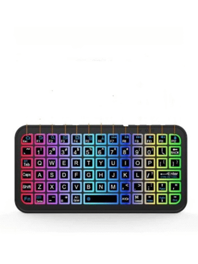 Mini Klavye Smarttv Işıklı Bluetooth Kablosuz Televizyon Ps3 Dizüstü Tabletler Ve Telefonlar İçin