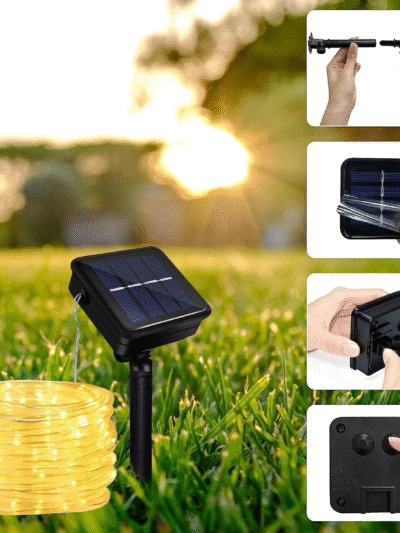 Solar Güneş Enerjili Hortum Kaplamalı Gün Işığı Led