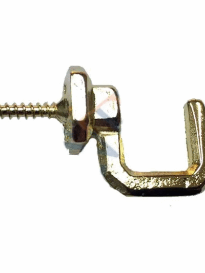 Vidalı Kanca, Askı Büyük - 15x23mm, Sarı - 1 Adet